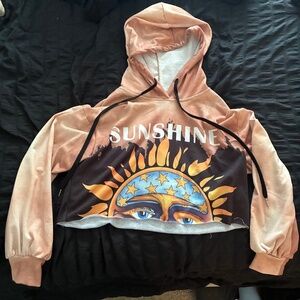 Sublime Sun Sweater Crop Top Workout Hoodie